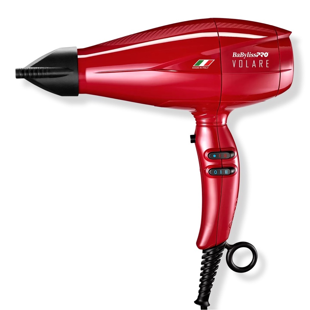 New Volare Italian Dryer-no box-includes blow dryer, 2 attachments, 1 travel bag